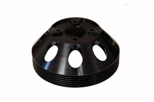 Hyundai Genesis Coupe Water Pump Pulley - Torque Solution - Lightweight - Black - `10-`27